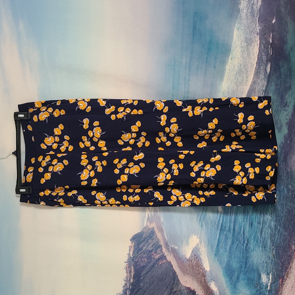 Women's Pop Sugar Elastic Waist Blue Yellow Size M